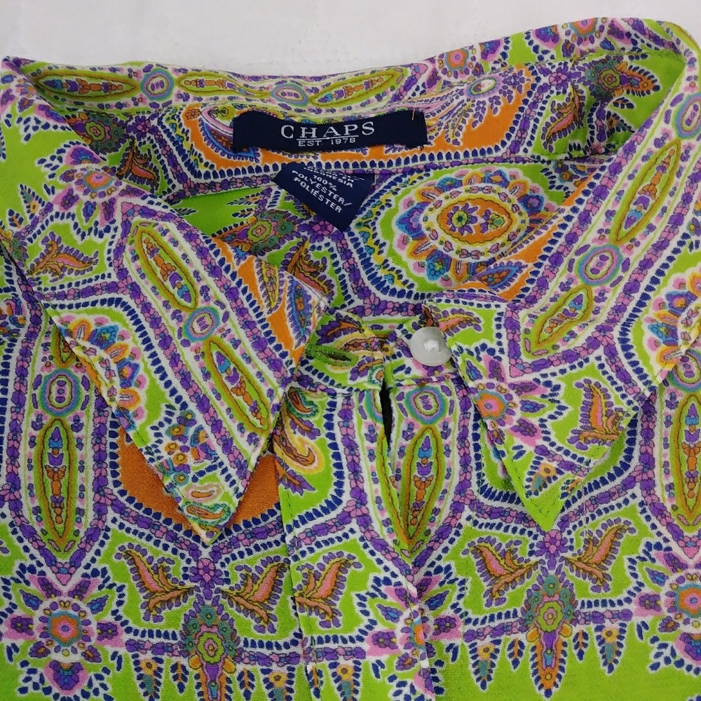 Ladies Chaps Dress Blouse SZ XL